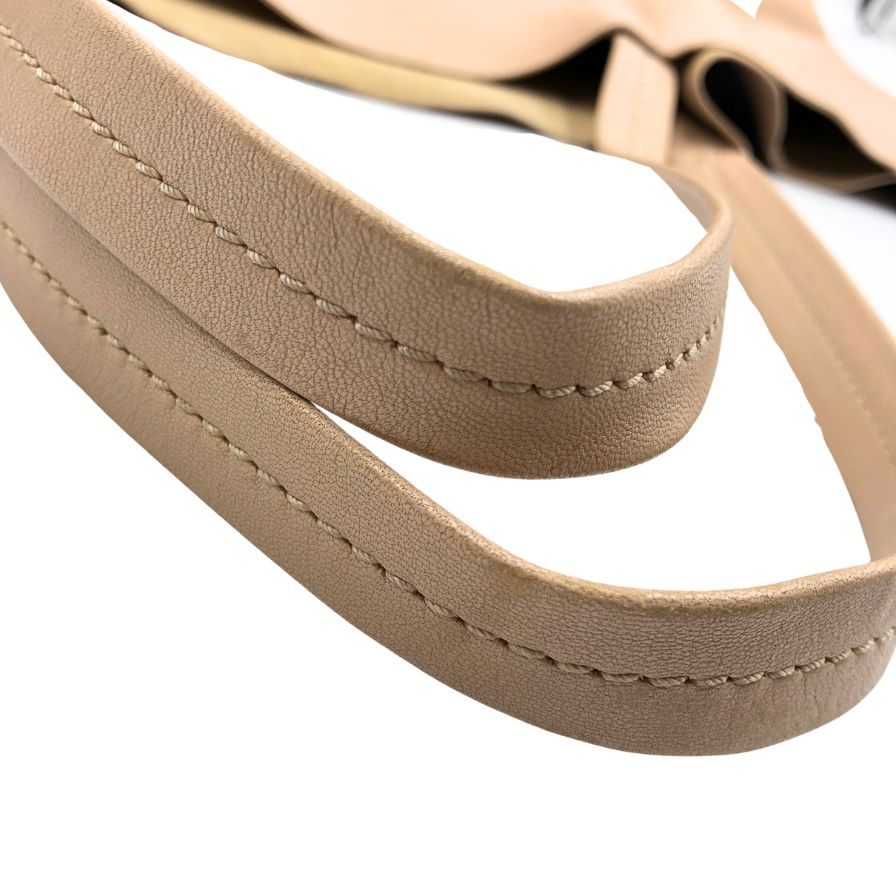 セリーヌ ホリゾンタルカバ レザー トートバッグ ピンク レディース フィービー期 CELINE horizontal cabas【AFE8】