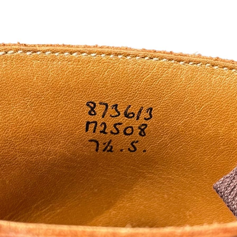 トリッカーズ レザーシューズ カントリーブーツ レースアップ モールトン M2508 メンズ ブラウン サイズUK7.5 Tricker's MALTON 約26.5cm【LA】【中古】