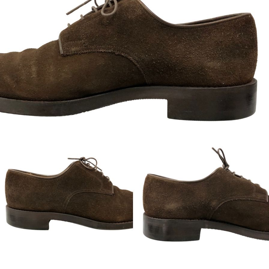 クロケット&ジョーンズ レザーシューズ ウースター スエード ブラウン メンズ サイズ9.5 E CROCKETT&JONES worcester ビジネスシューズ 約28.0cm【LA】【中古】