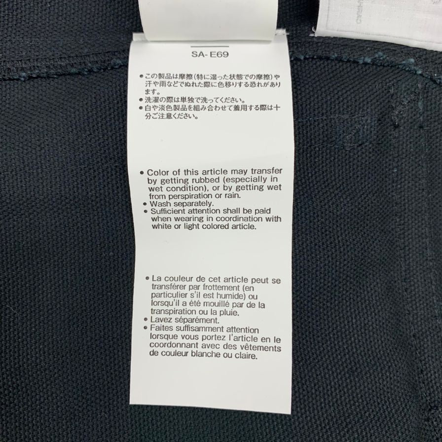 サカイ×カーハート スカート コットン ブラック レディース サイズ0 24ー07191 sacai×CARHARTT【AFB4】