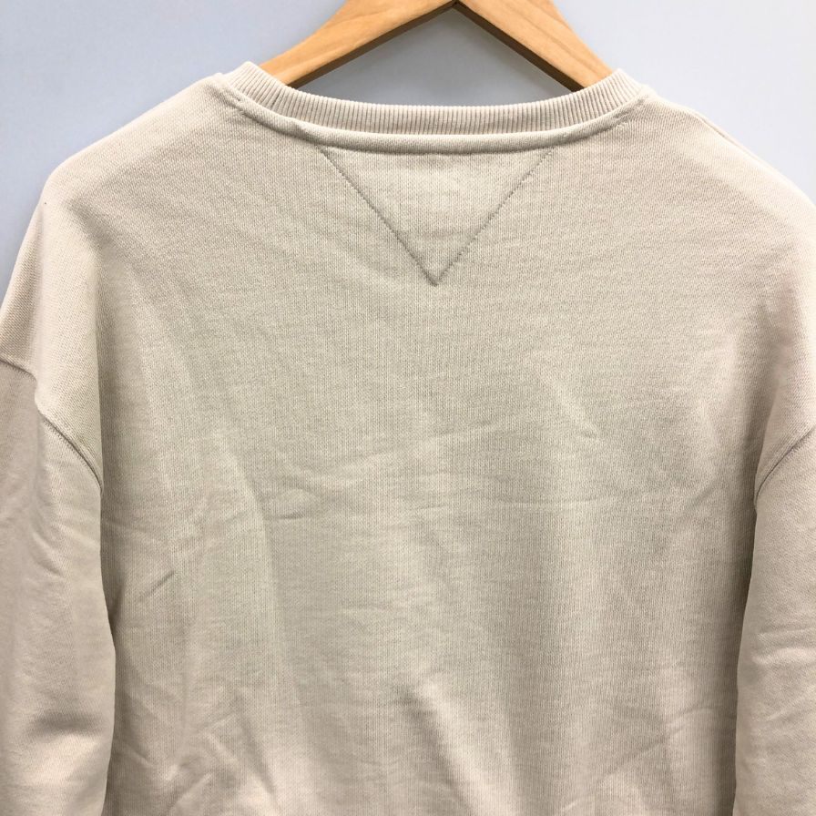 美品◆トミージーンズ スウェット クロップド丈 サイドレース アイボリー レディース サイズS TOMMY JEANS 【AFB5】