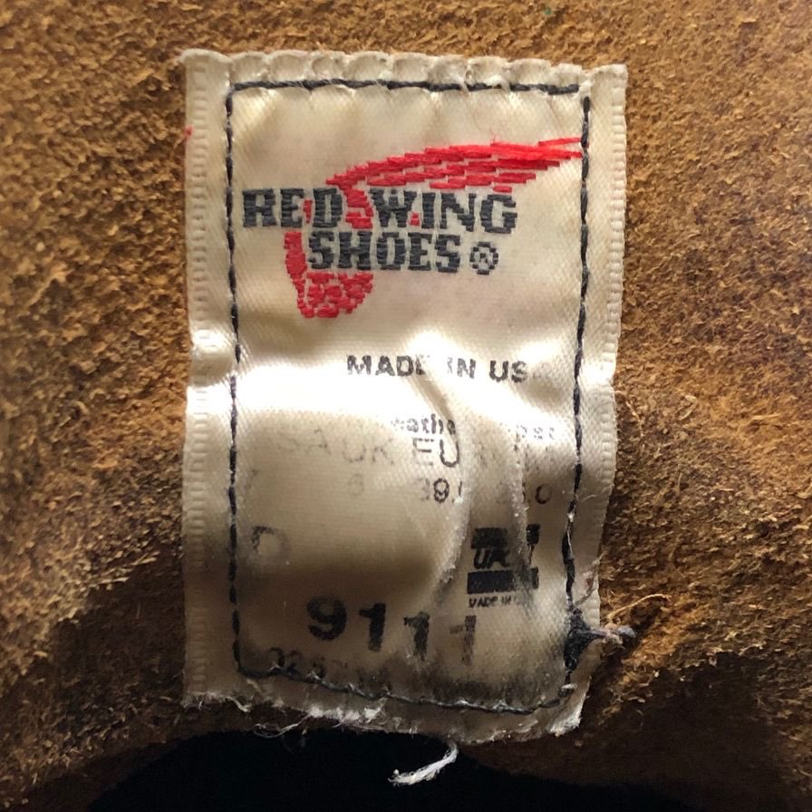 レッドウィング 09S ワークブーツ 9111 クラシック ブラウン US7D メンズ REDWING 約25.5cm【AFC2】