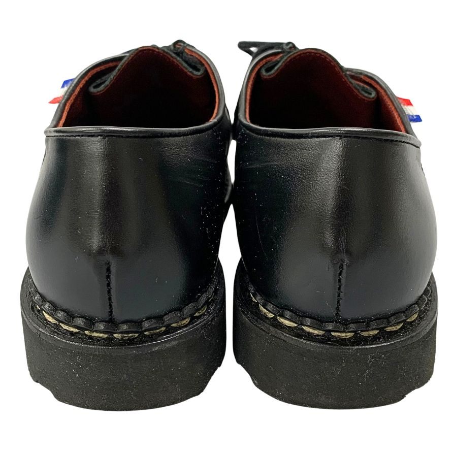 パラブーツ レザーシューズ ミカエル チロリアン トリコロールタグ サイズ39.5 メンズ ブラック PARABOOT MICHAEL ビジネスシューズ 約24.5cm【LA】【中古】