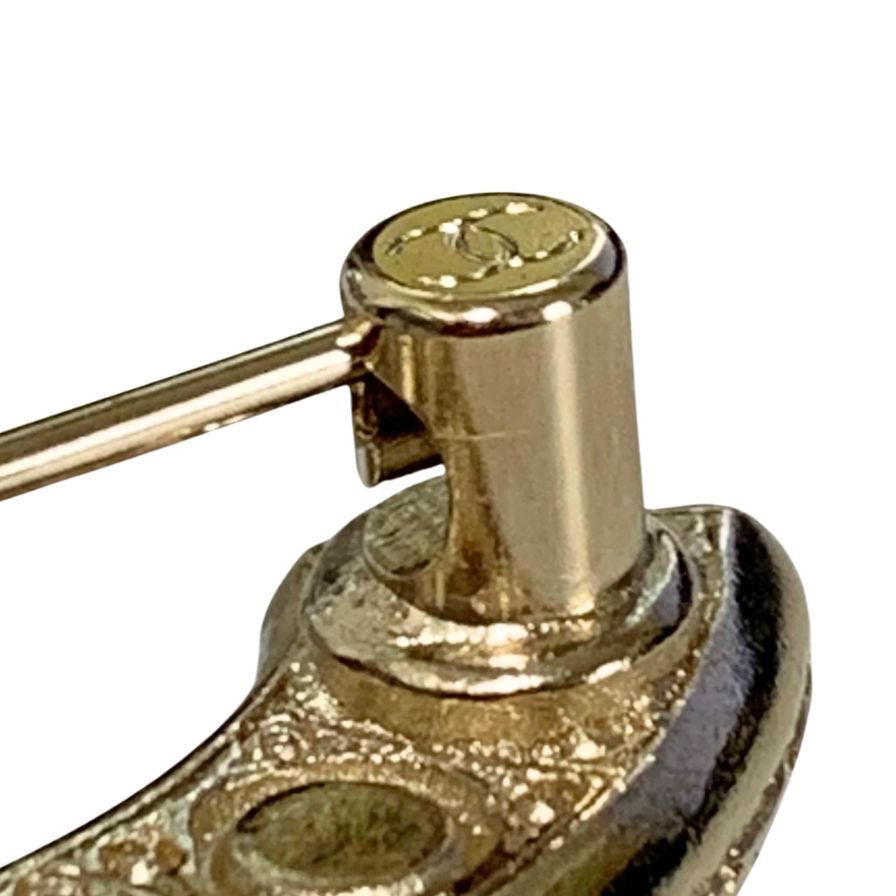 シャネル ココマーク ブローチ F23 V ラインストーン CHANEL