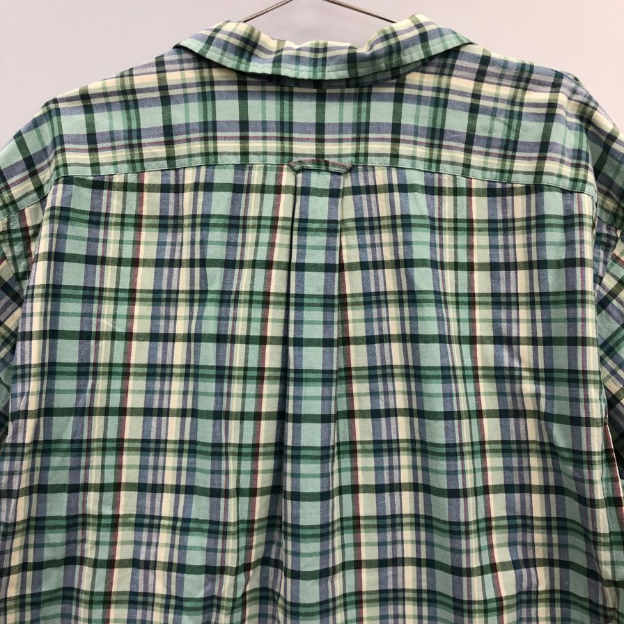 美品◆ラルフローレン ヴィンテージ開襟シャツ CALDWELL チェック メンズ サイズXL POLO RALPH LAUREN 【AFB42】