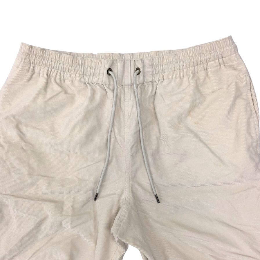 モンクレール 19AW ジップパンツ PANTALONE コーデュロイ ホワイト メンズ サイズ50 MONCLER 【AFB37】