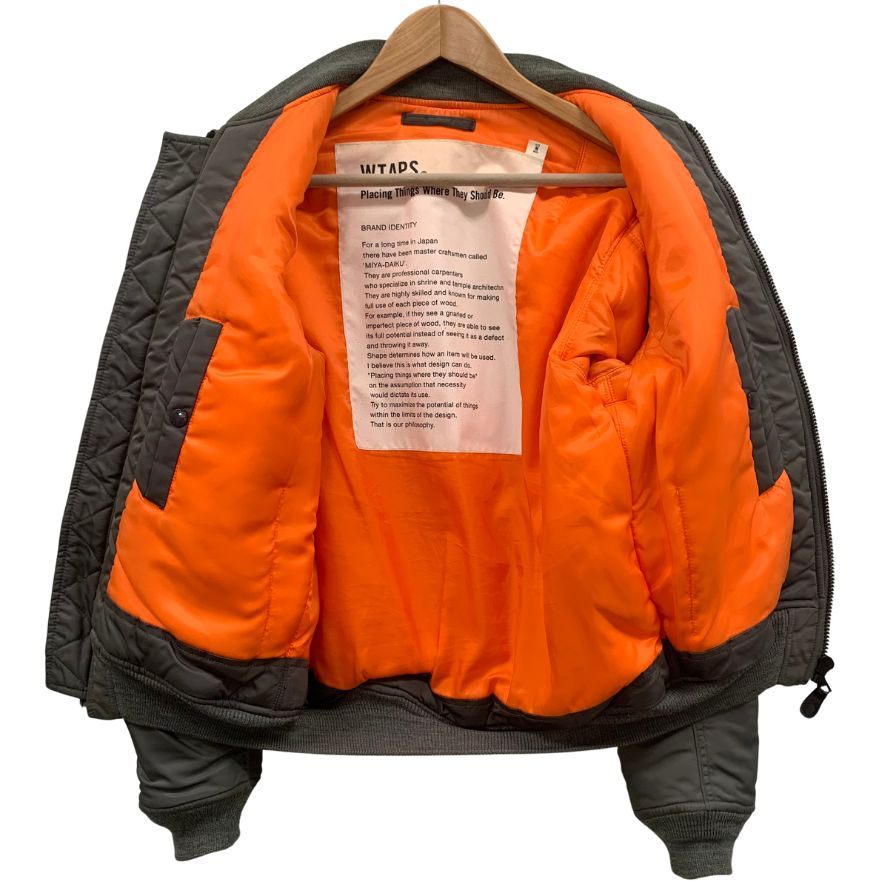 中古◆ダブルタップス 16AW MA-1 カーキ メンズ サイズM WTAPS 【AFA9】