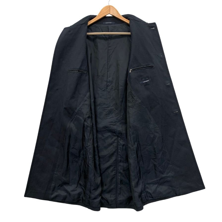美品◆タリアトーレ バルマカーンコート LARS サイズ48 メンズ ブラック TAGLIATORE 【AFA11】