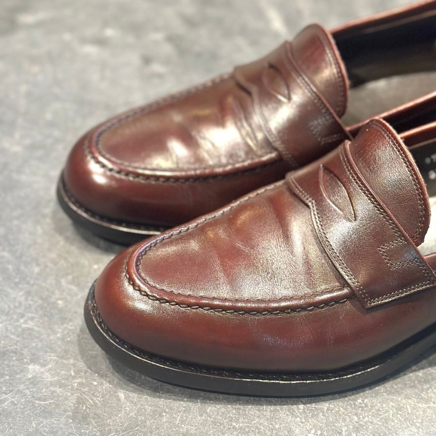 パラブーツ レザーシューズ シャンボード Uチップ カーフ ブラック メンズ サイズUK7 Paraboot CHAMBORD ビジネスシューズ 約25.5cm【LA】【中古】