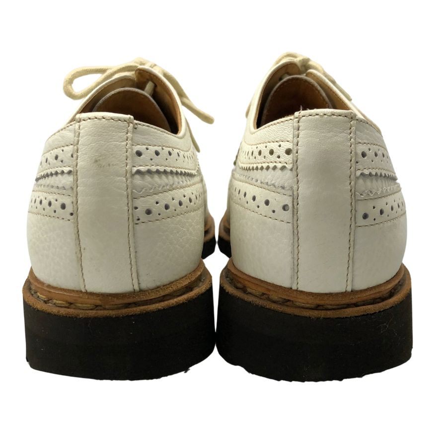 パラブーツ セヴィリエ ウイングチップ ホワイト グレインレザー サイズUK7 Paraboot 約26.0cm【AFD13】