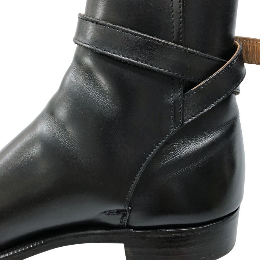 シュナイダーブーツ ジョッパーブーツ 52ラスト サイズ6.5 カーフレザー ブラック Schnieder Boots Jodhpurs Boots ブーツ 約25.0cm【LA】【中古】