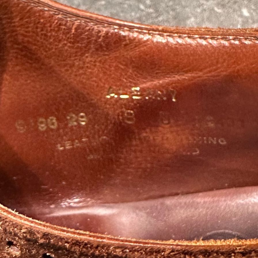 クロケット&ジョーンズ レザーシューズ アルバニー アデレード スエード ブラウン メンズ サイズUK8D Crockett&Jones ビジネスシューズ 約26.5cm【LA】【中古】