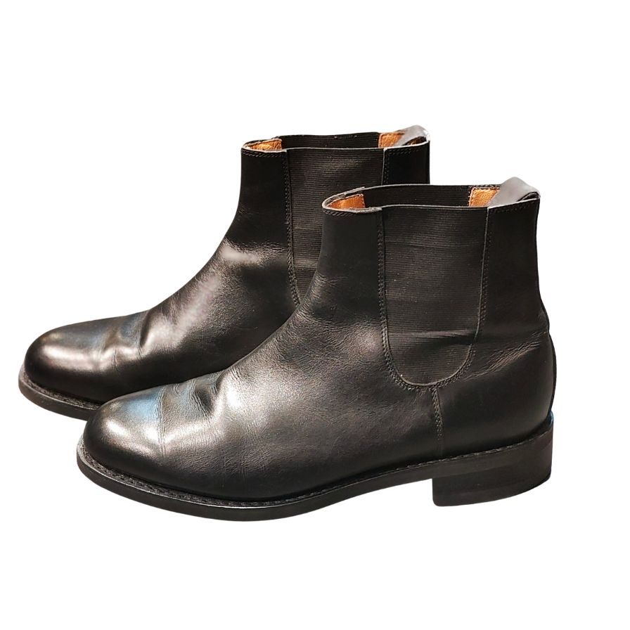 パラブーツ レザーシューズ サイドゴアブーツ ブラック メンズ サイズUK6.5 PARABOOT 約25.5cm【LA】【中古】