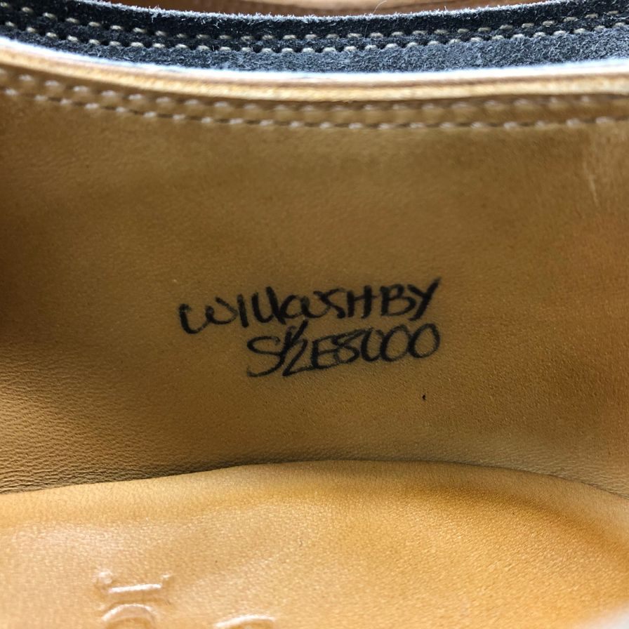 ジョンロブ×ポールスミス プレーントゥ 8000ラスト スエード グレー サイズ5.5E John Lobb×Paul Smith ビジネスシューズ 約24.0cm【LA】【中古】