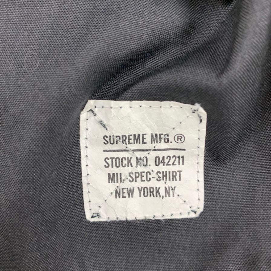 美品◆シュプリーム オープンカラーシャツ ブラック系 メンズ Lサイズ Supreme 【AFF19】