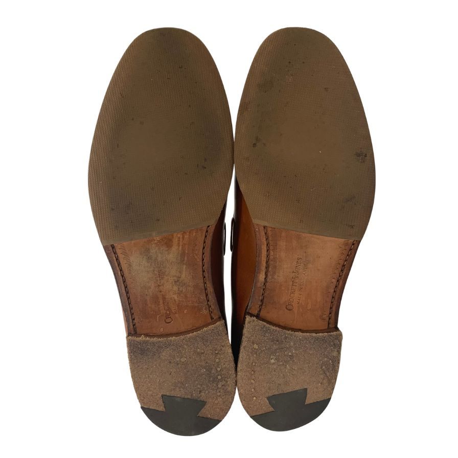 クロケット&ジョーンズ レザーシューズ タッセルローファー バーニーズニューヨーク別注 ブラウン サイズ6.5E メンズ CROCKETT&JONES NASH2 約25.5cm【LA】