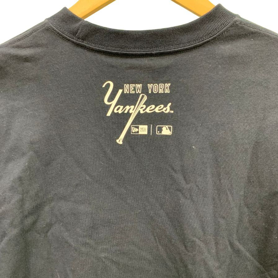 極美品◆ニューエラ Tシャツ ニューヨークヤンキース コットン ネイビー サイズL メンズ NEW ERA 【AFB34】