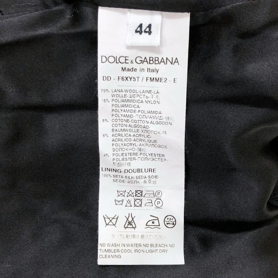 極美品◆ドルチェ&ガッバーナ ノースリーブ ワンピース ツイード レディース サイズ44 グレー DOLCE&GABBANA 【AFB29】