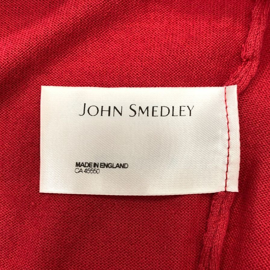 美品◆ジョンスメドレー シーアイランド コットン ニットセーター Mサイズ レッド JOHN SMEDLEY 【AFB1】
