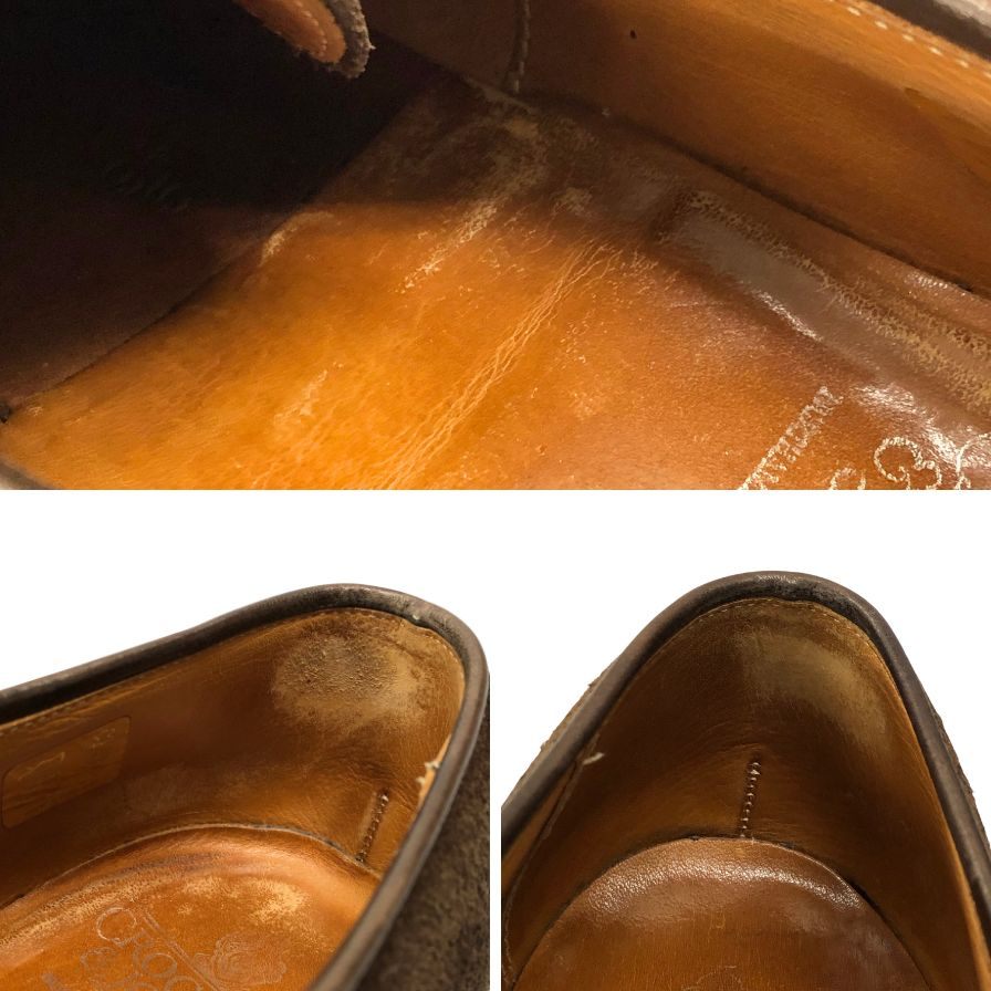 クロケット&ジョーンズ レザーシューズ ウースター スエード ブラウン メンズ サイズ9.5 E CROCKETT&JONES worcester ビジネスシューズ 約28.0cm【LA】【中古】
