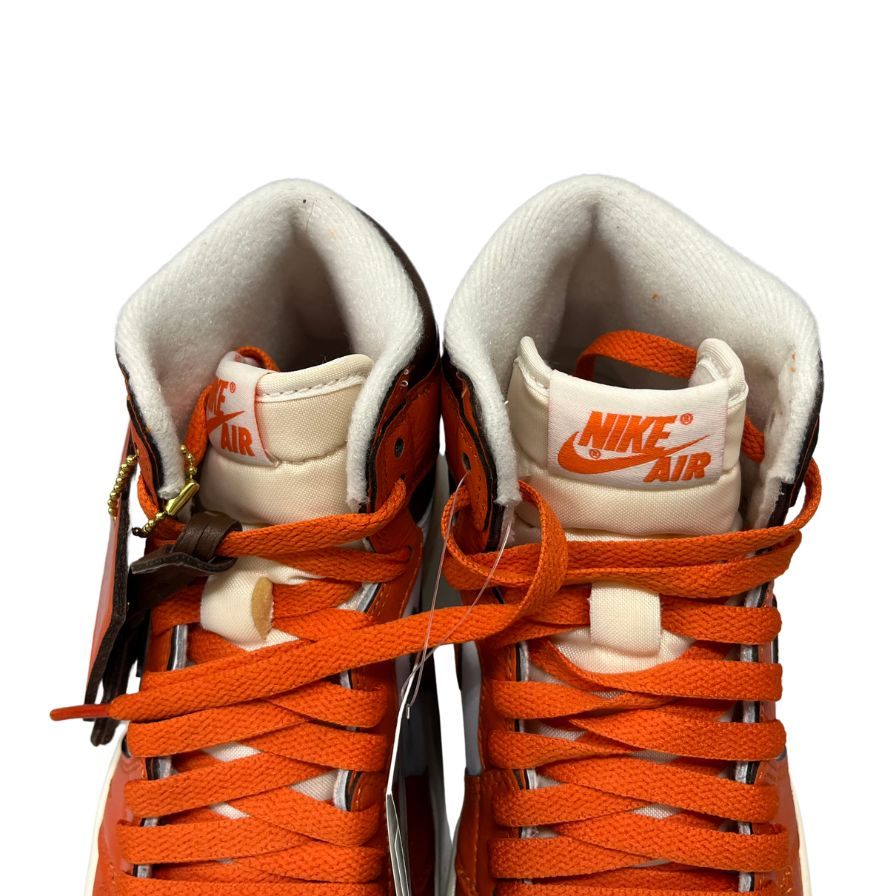 未使用◆ナイキ スニーカー エアジョーダン 1 スターフィッシュ レディース DO9369-101 サイズ22.5cm ホワイト オレンジ NIKE WMNS AIR JORDAN 1 RETRO HI OG Starfish【AFD6】