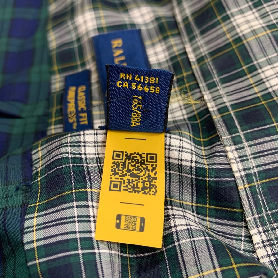 美品◆ラルフローレン ボタンダウンシャツ チェック メンズ サイズXS Ralph Lauren 【AFB40】