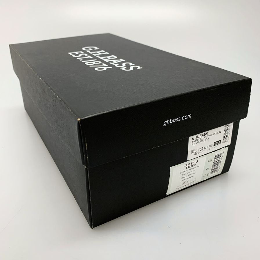 ジーエイチバス ローファー ウィージャンズ シボレザー フリンジ サイズ10.5 メンズ ブラック G.H.Bass&Co. WEEJUNS Layton ローファー 約29.0cm【LA】【中古】