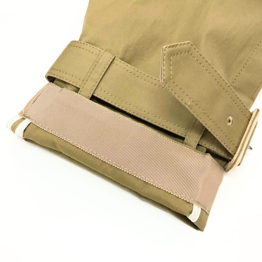 極美品◆サカイ 19年製 再構築コート レディース サイズ1 19-04534 ベージュ sacai 【AFB11】