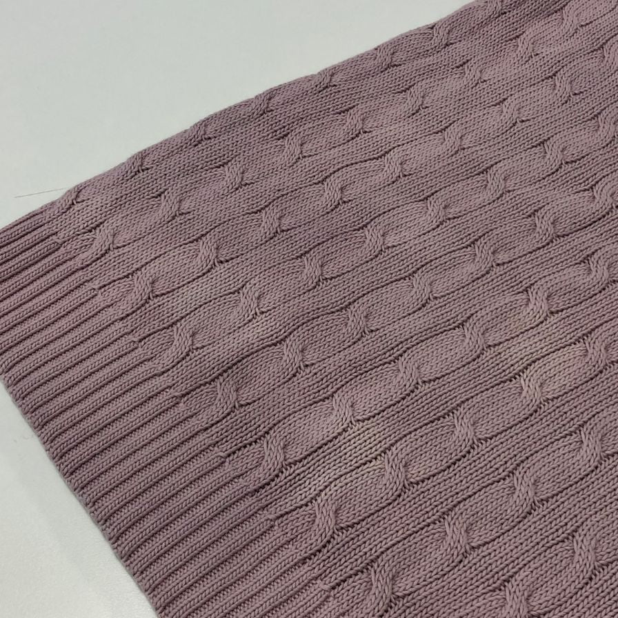 美品◆ラルフローレン ケーブルニット レディース ラベンダー サイズS Ralph Lauren 【AFB2】