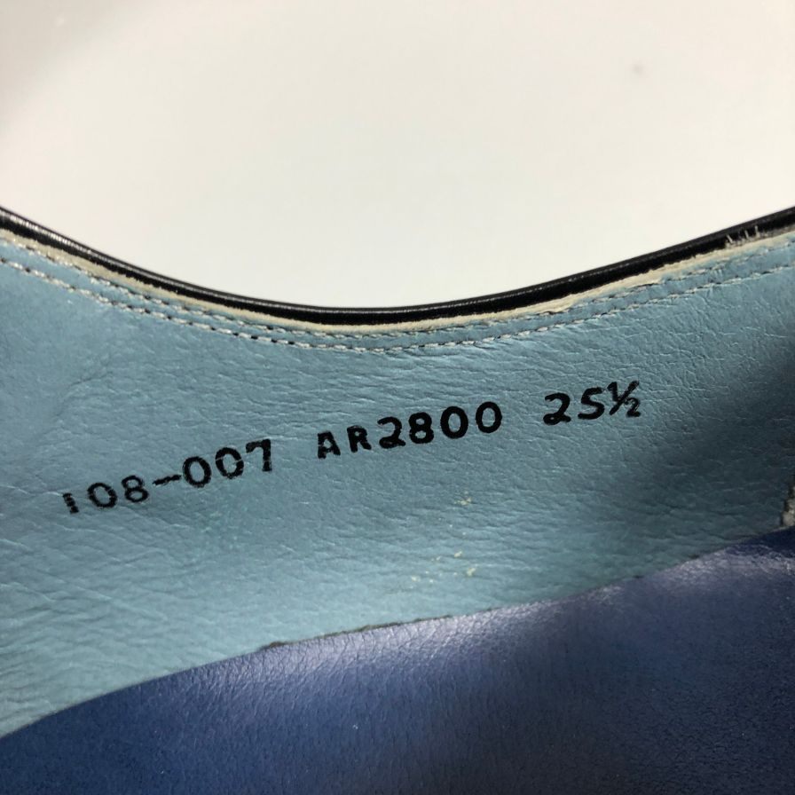 アントニオルフォ ストレートチップ カーフ レザーシューズ AR2800 メンズ ブラック サイズ25.5 ANTONIO RUFO 約25.5cm【AFC2】