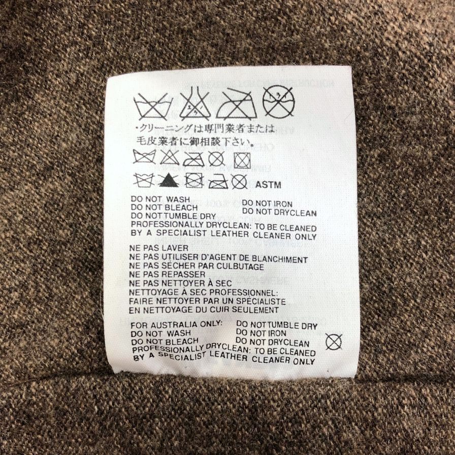 美品◆ジルサンダー テーラードジャケット 2釦 レザー ブレザー 羊革 裏地 カシミア ブラウン レディース サイズ36 JIL SANDER 【AFG1】