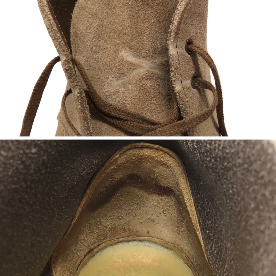 クラークス デザートブーツ スエード ベージュ メンズサイズ41 Clarks 約25.5cm【AFC29】