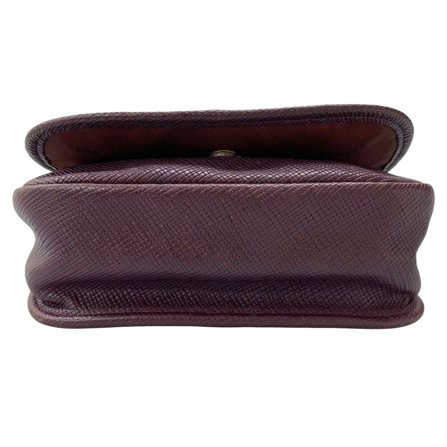 ロンシャン レザー ショルダーバッグ オールドロンシャン レディース バイオレット LONGCHAMP【AFE1】
