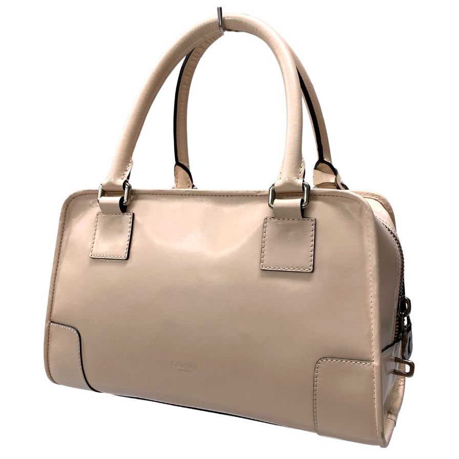 ロエベ ハンドバッグ アマソナ 28 レザー 鞄 ベージュ レディース LOEWE【AFE10】