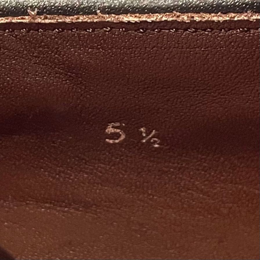 宮城興業 タッセルローファー ハッチグレイン レザー ブラック サイズ5.5 メンズ MIYAGI KOGYO ローファー 約24.5cm【LA】【中古】