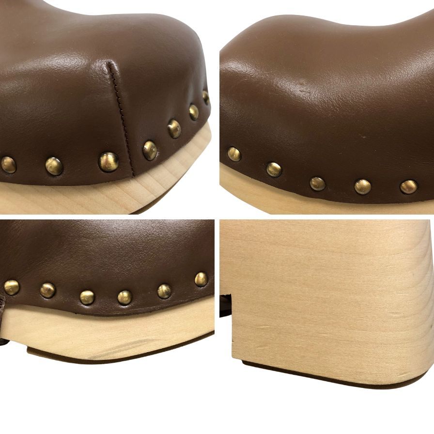 マルセル ウッドソール サボ サイズ 37 ブラウン系 レディース Marsèll 約23.5cm【AFD2】