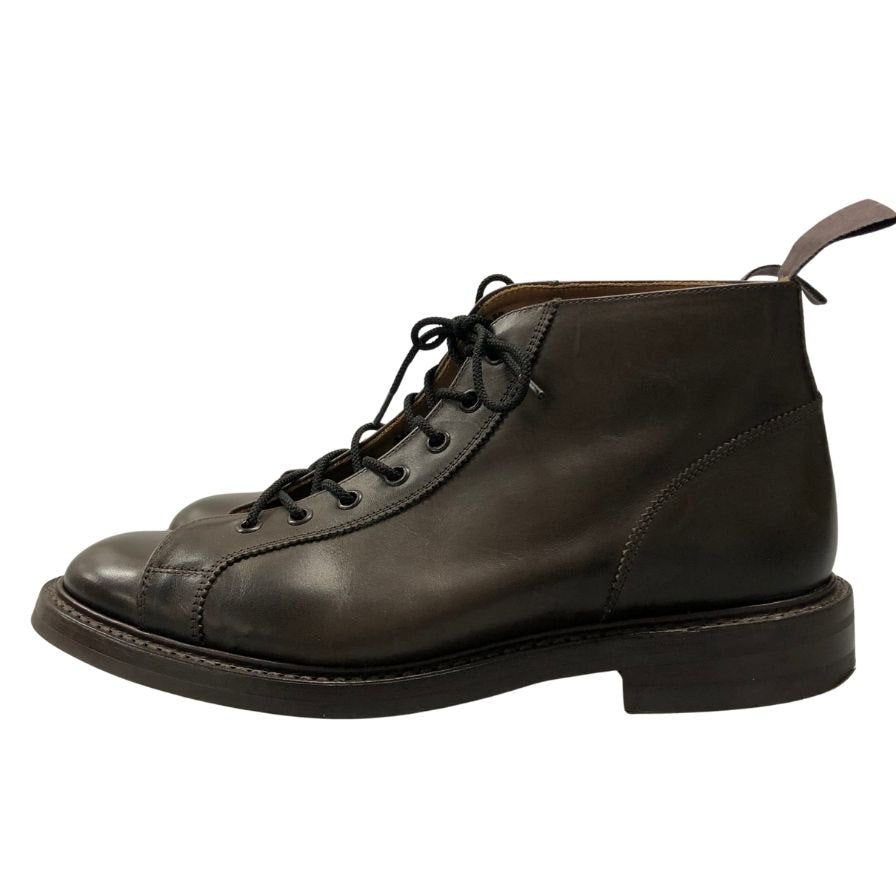 トリッカーズ レザーシューズ モンキーブーツ 6077 レザー ブラウン サイズUK9 メンズ Tricker's ブーツ 約28.0cm【LA】【中古】