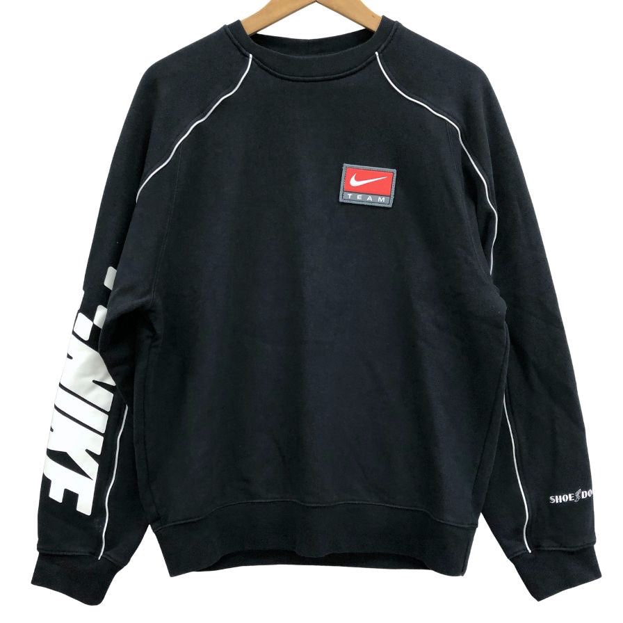 中古◆ナイキ スウェット トレンドコレクション SHOE DOG バックプリント ブラック メンズ サイズS NIKE 【AFB24】