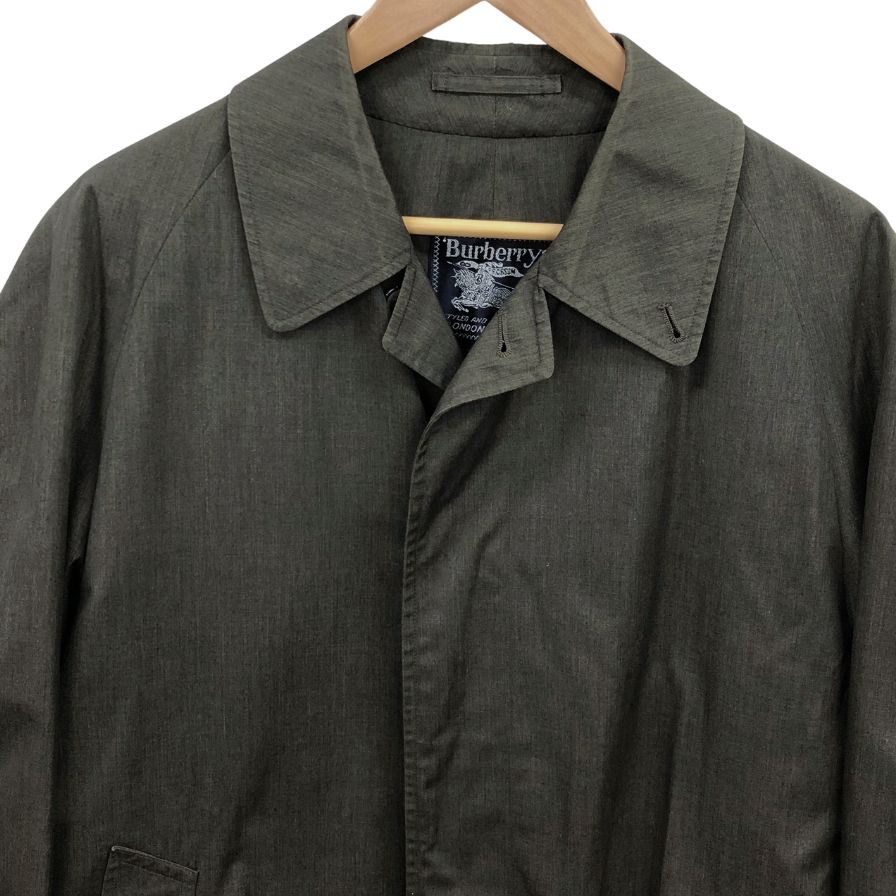 美品◆バーバリー バルカラーコート 旧タグ ブラウン メンズ サイズ M Burberry 【AFA15】