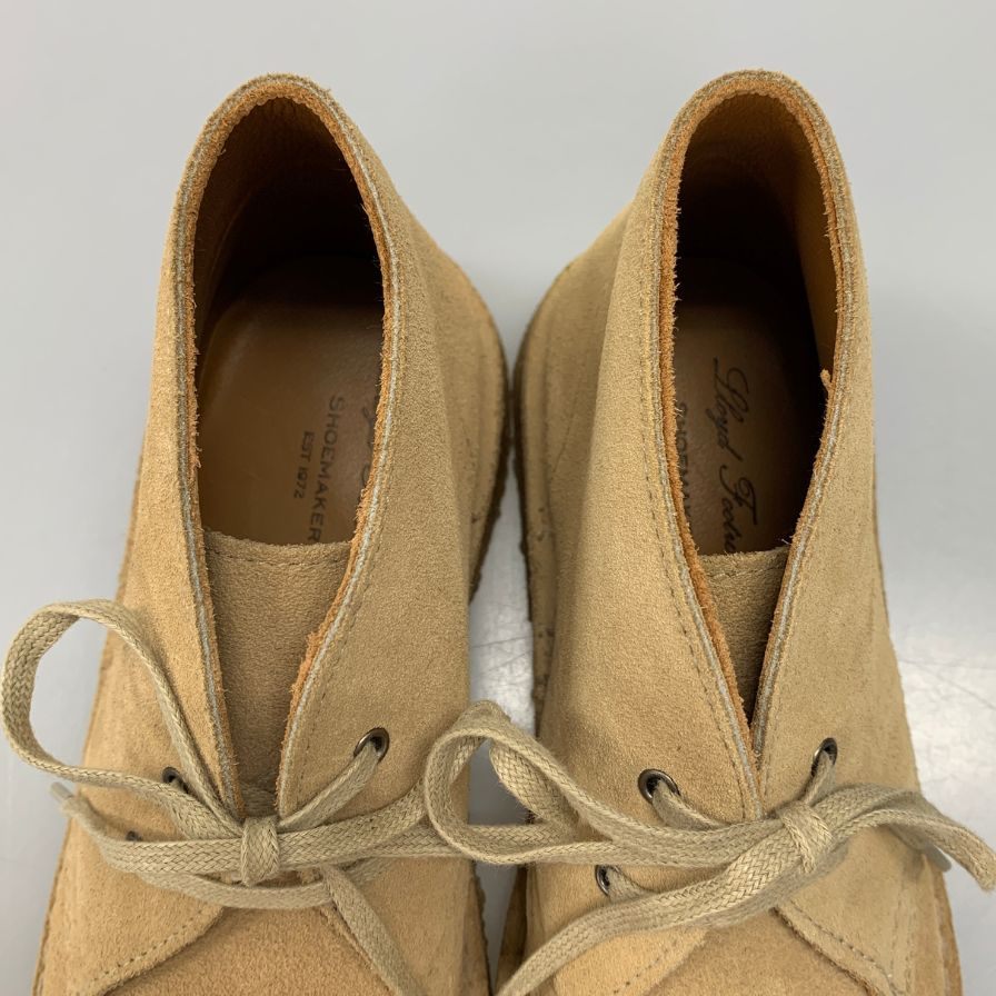 ロイドフットウェア レザーシューズ チャッカブーツ スエード クレープソール メンズ サイズ39 ベージュ系 Lloyd Footwear 約24.0cm【AFD4】