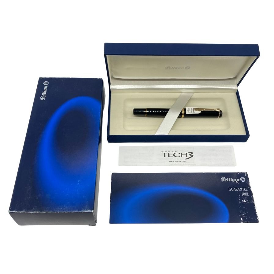 ペリカン 万年筆 クラシック M200 F字 ブラック ゴールド PELIKAN【AFI3】