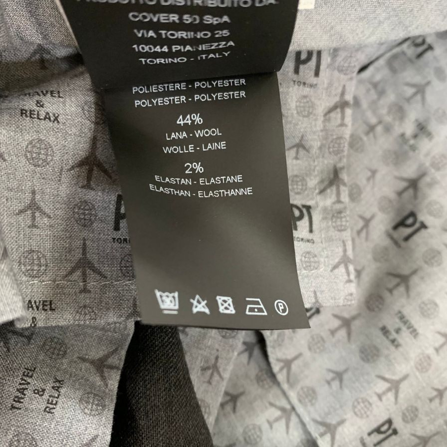 美品◆ピーティー トリノ スラックス ダークグレー メンズ 48サイズ PT TORINO 【AFB15】