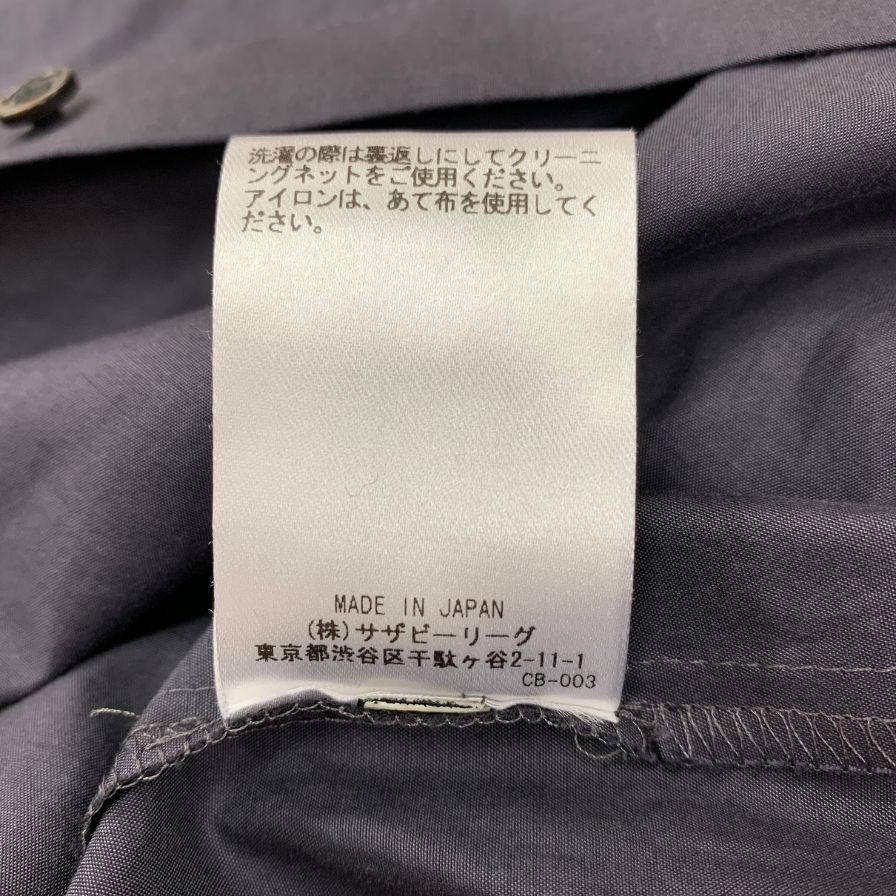 美品◆エブール 半袖シャツ レース ネイビー レディース サイズ38 ebure 【AFB49】