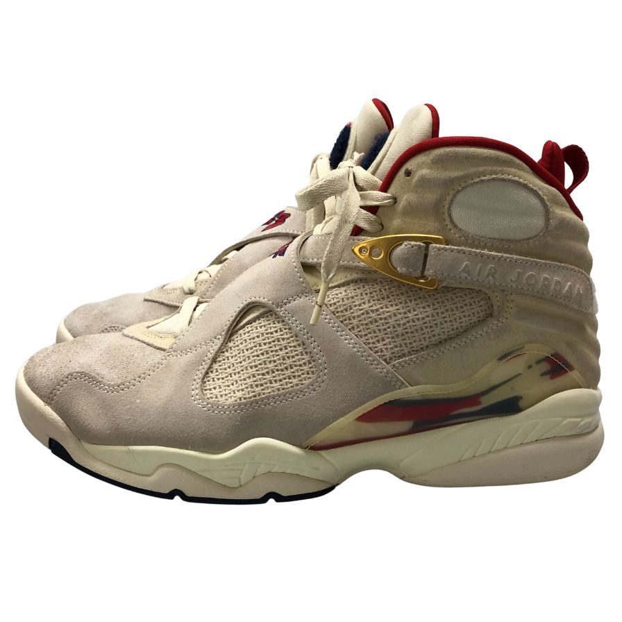ナイキ ハイカットスニーカー エア ジョーダン 8 レトロ スウェード FJ2850-107 アイボリー メンズ サイズ29.5cm NIKE AIR JORDAN 8 RETRO SP 約29.5cm【AFD15】