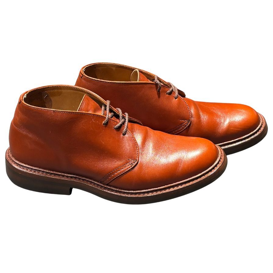 トリッカーズ チャッカブーツ ウィンストン M7468 カーフ ブラウン サイズ6.5 メンズ Tricker's ブーツ 約25.0cm【LA】【中古】