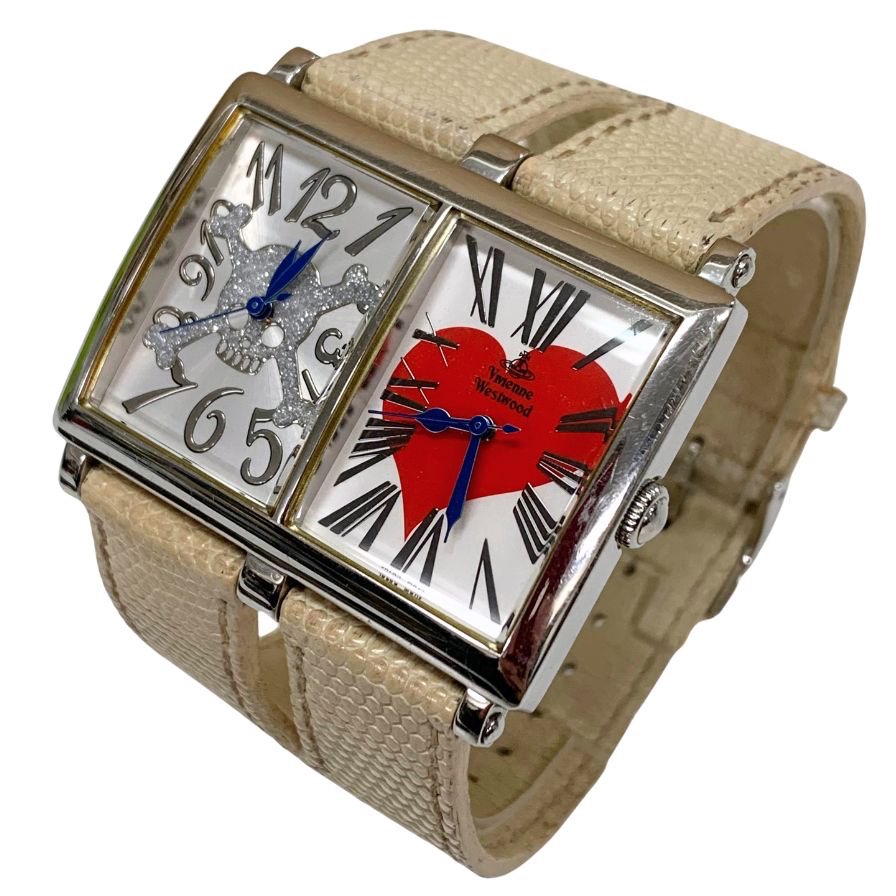 ヴィヴィアンウエストウッド 腕時計 VW-8038 スカル ハート シルバー vivienne westwood【AFI12】