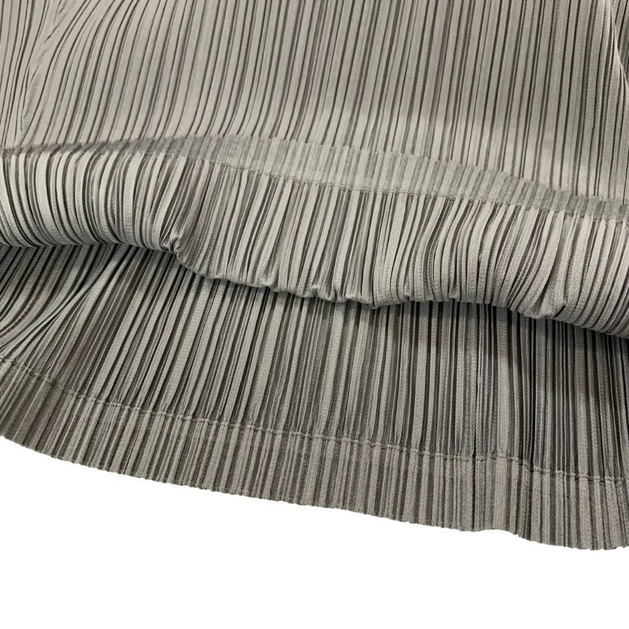 極美品◆イッセイミヤケ プリーツプリーズ ワンピース PP43JH494 グレー レディース サイズ5 ISSEY MIYAKE PLEATS PLEASE 【AFB45】