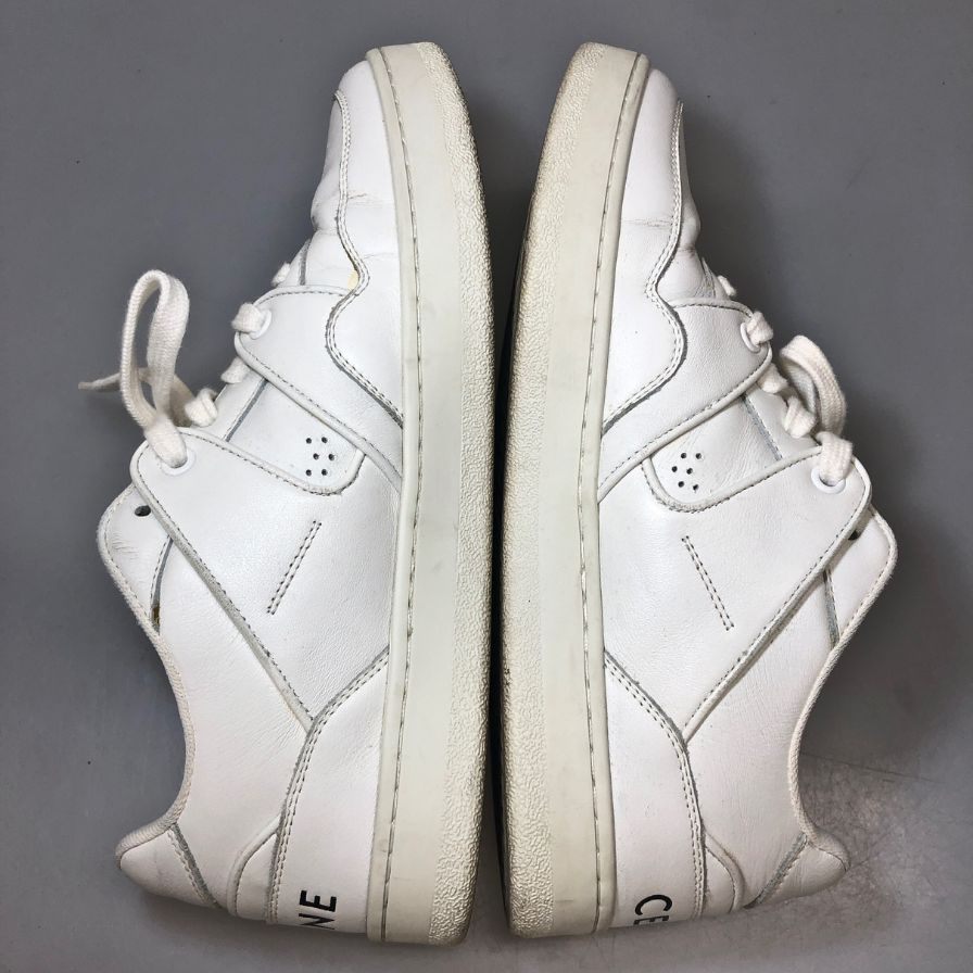 セリーヌ ローカットスニーカー レザー CT-04 ホワイト メンズ サイズ39 CELINE BREAK LOW 約24.0cm【AFD6】