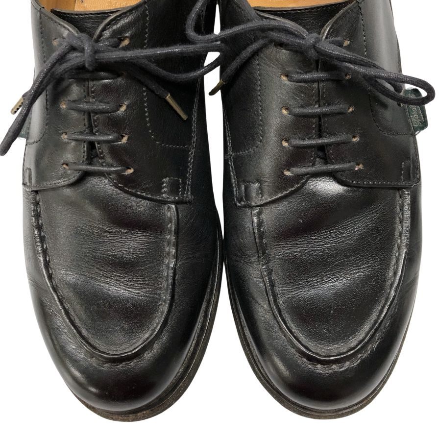 パラブーツ レザーシューズ シャンボード Uチップ カーフ ブラック メンズ サイズUK6.5F Paraboot CHAMBORD 約26.5cm【AFC43】