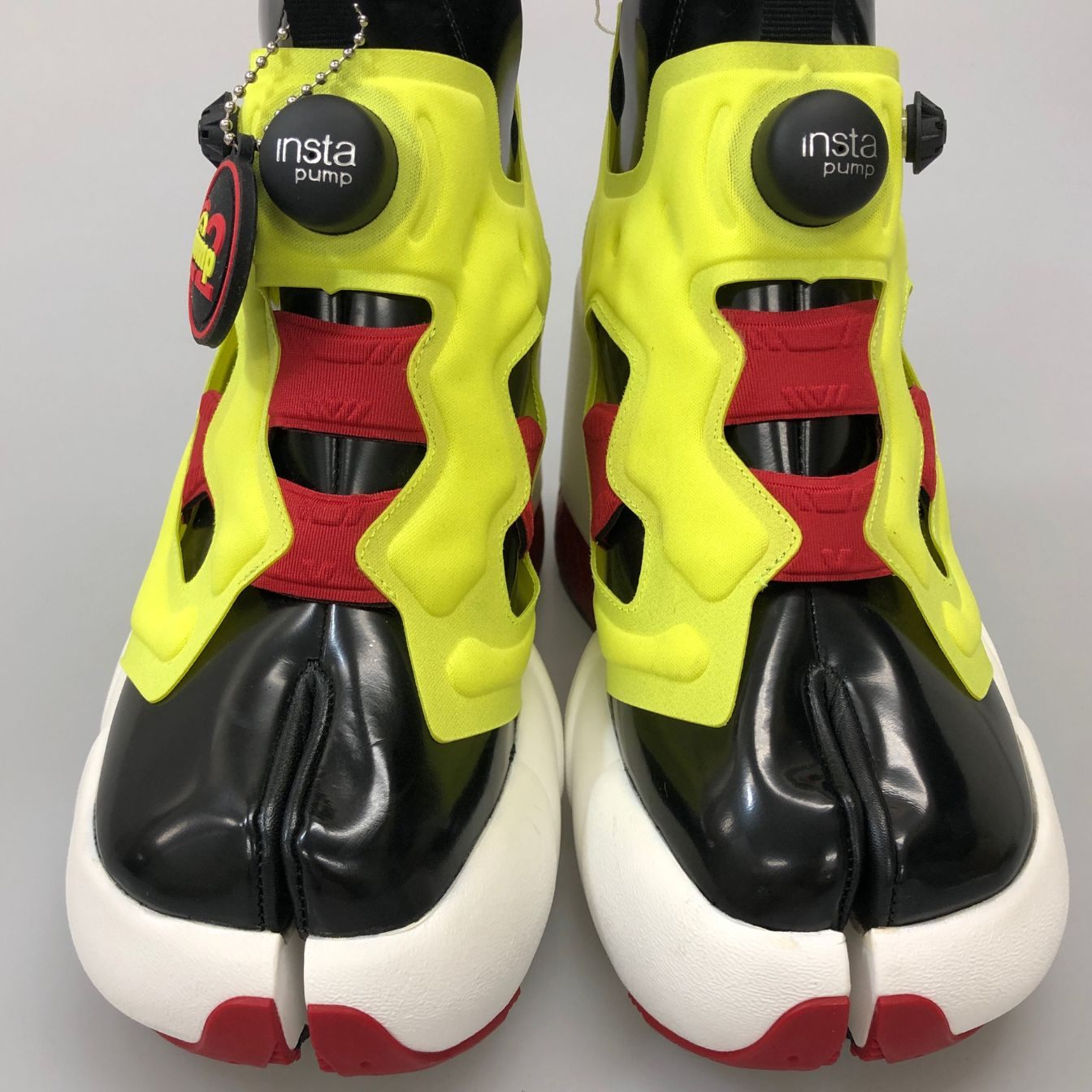メゾンマルジェラ リーボック スニーカー Tabi Instapump Fury Hi S34WU0023 イエロー系 レディース サイズ35 Maison Margiela Reebok 約21.5cm【AFD12】